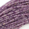 2x4mm natural light purple amethyst heishi disc beads 15.5