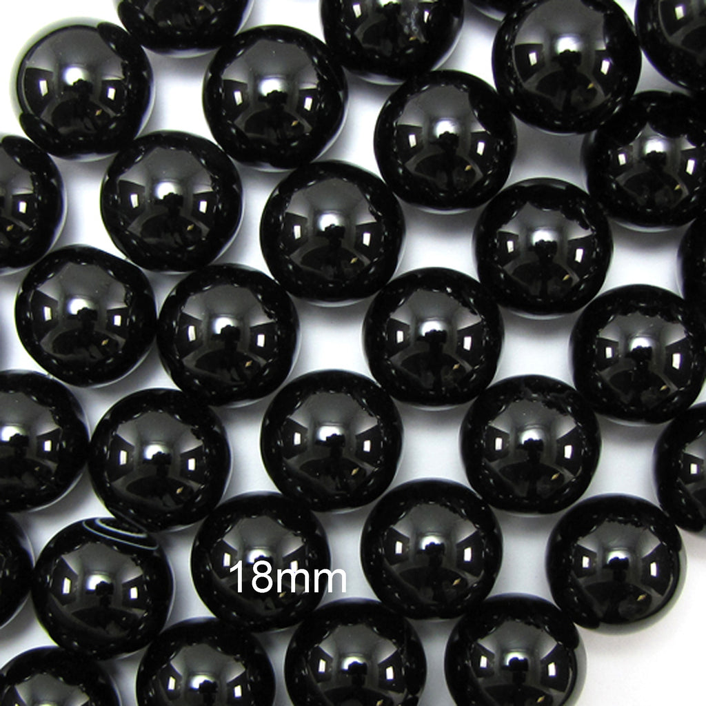 AA Black Onyx Round Beads 15" 2mm 3mm 4mm 6mm 8mm 10mm 12mm 14mm 16mm 18mm 20mm