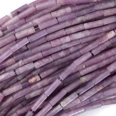 6mm - 8mm natural purple phantom amethyst pebble nugget beads 15.5" strand
