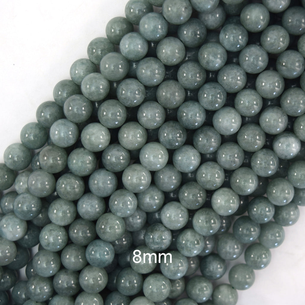 Burma Colored Jade Round Beads Gemstone 15" Strand Burmese 4mm 6mm 8mm 10mm 12mm