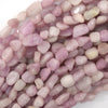 Natural Light Purple Kunzite Pebble Nugget Beads 15.5