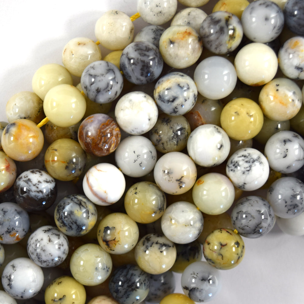 Natural Australian Opal Round Beads Gemstone 15.5" Strand 6mm 8mm 10mm