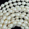 8mm - 10mm white freshwater pearl potato beads 14