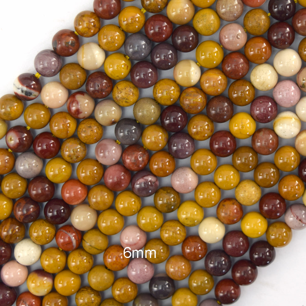 Natural Mookaite Round Beads Gemstone 15" Strand mookite 4mm 6mm 8mm 10mm 12mm