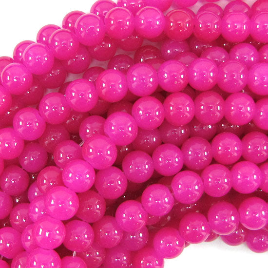 10mm Black Yellow Magenta Orange Red Glass Round Beads Gemstone 14