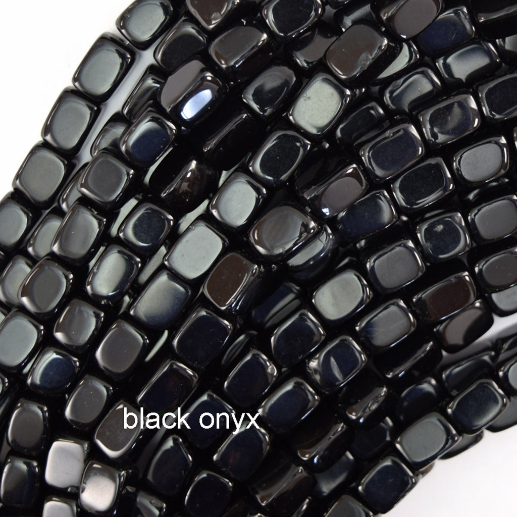 6x9mm Various Gemstones Pebble Nugget Beads 15" Strand Amethyst Lapis Tiger Eye
