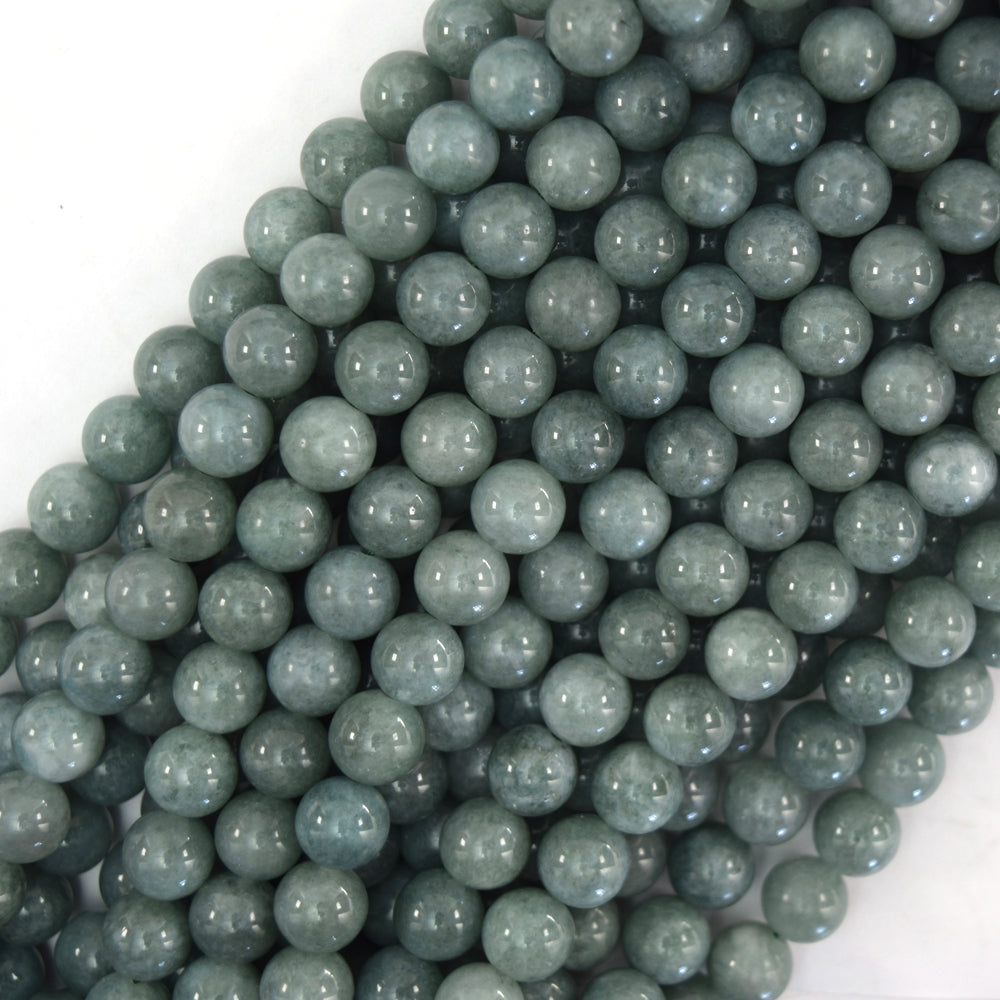 Burma Colored Jade Round Beads Gemstone 15" Strand Burmese 4mm 6mm 8mm 10mm 12mm