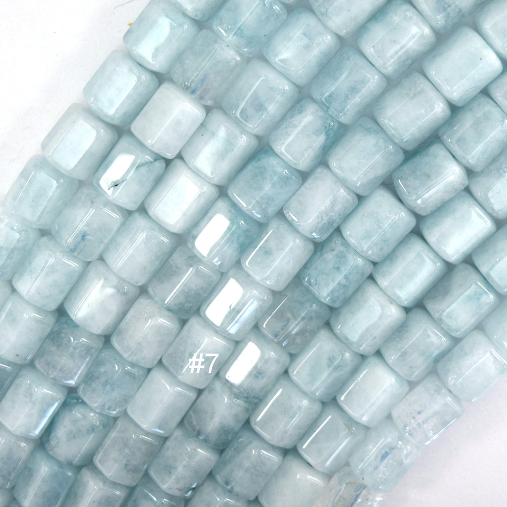 8x10mm Faceted Colored Crystal Quartz Tube Cylinder Beads Gemstone 15" Strand - Eagle Beadz