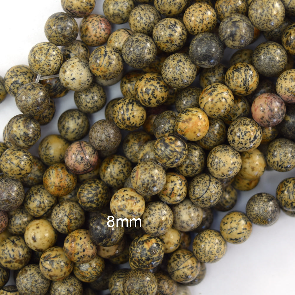 Natural Chohua Jasper Round Beads 15" Artistic Jasper 6mm 8mm 10mm 12mm
