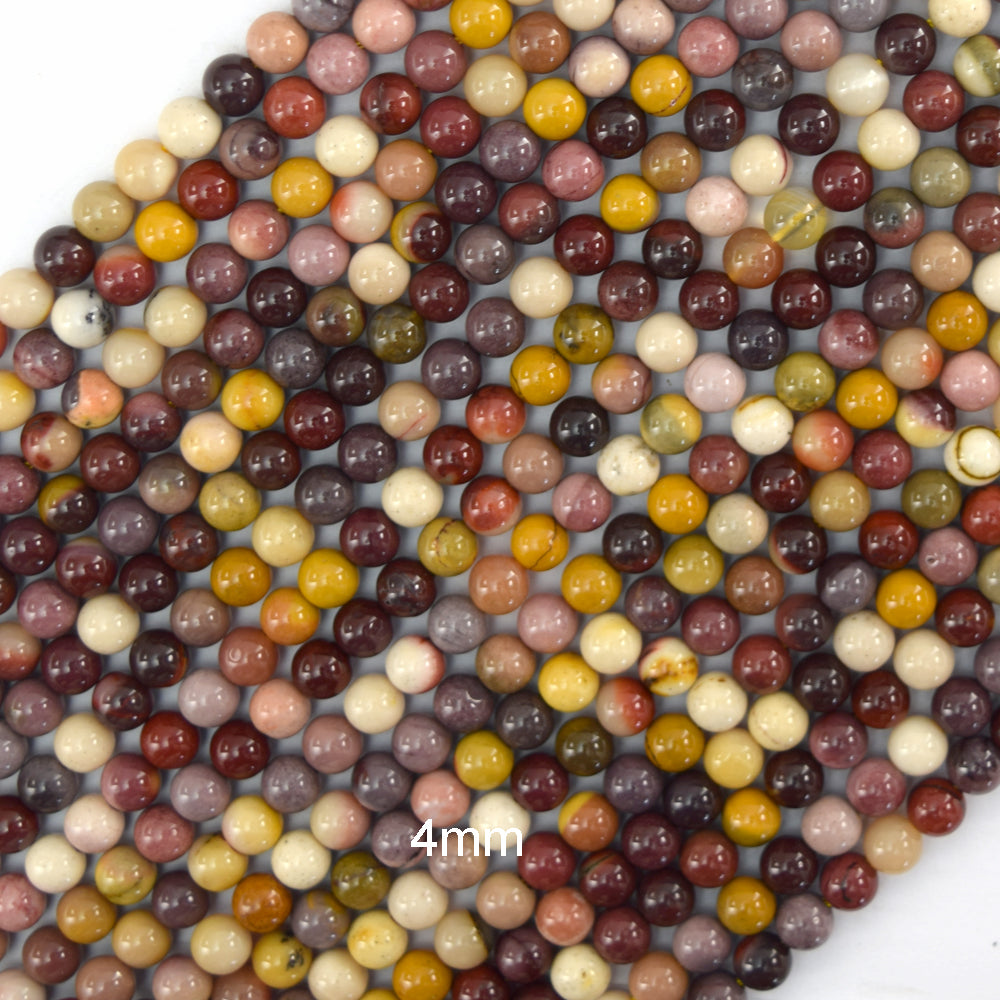 Natural Mookaite Round Beads Gemstone 15
