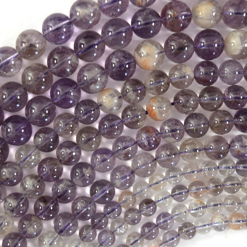 Natural Light Purple Amethyst Round Beads Gemstone 15" Strand 6mm 8mm 10mm S3