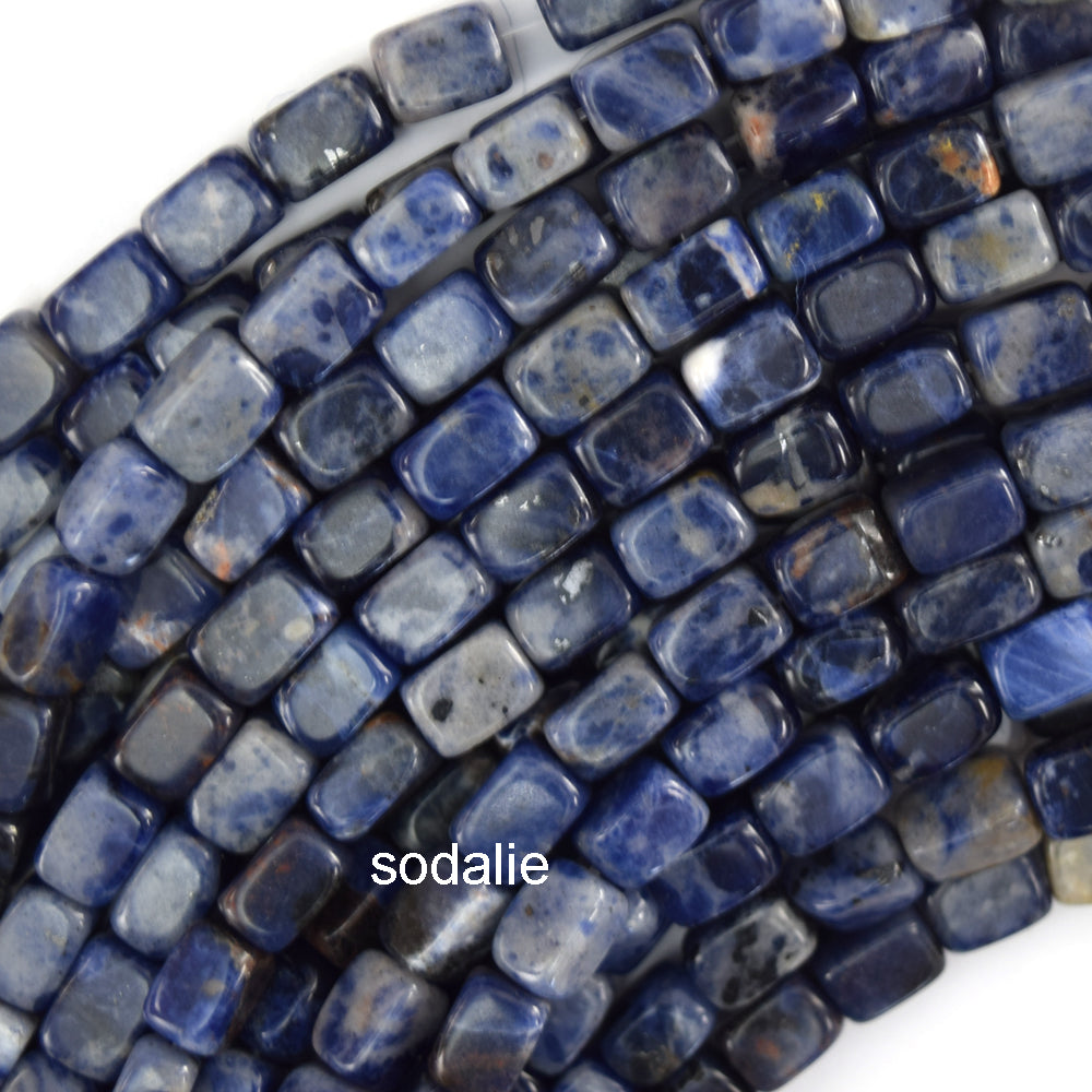 6x9mm Various Gemstones Pebble Nugget Beads 15" Strand Amethyst Lapis Tiger Eye