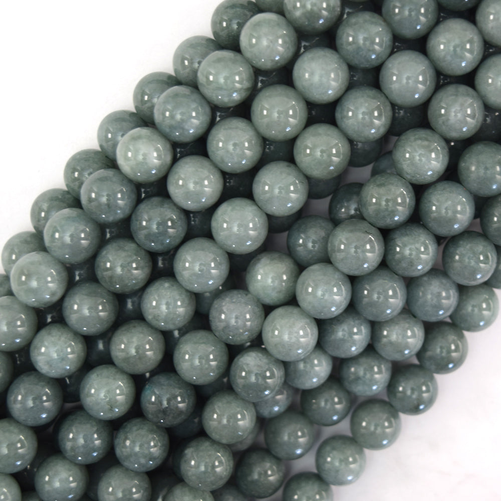 Burma Colored Jade Round Beads Gemstone 15" Strand Burmese 4mm 6mm 8mm 10mm 12mm