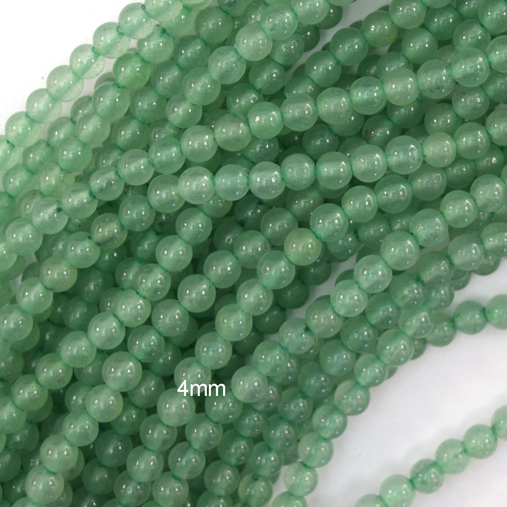 Natural Green Aventurine Round Beads Gemstone 15" Strand 4mm 6mm 8mm 10mm 12mm