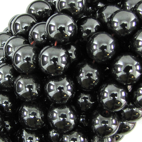 Natural Magnetic Hematite Round Beads 15" Strand 4mm 6mm 8mm 10mm 12mm