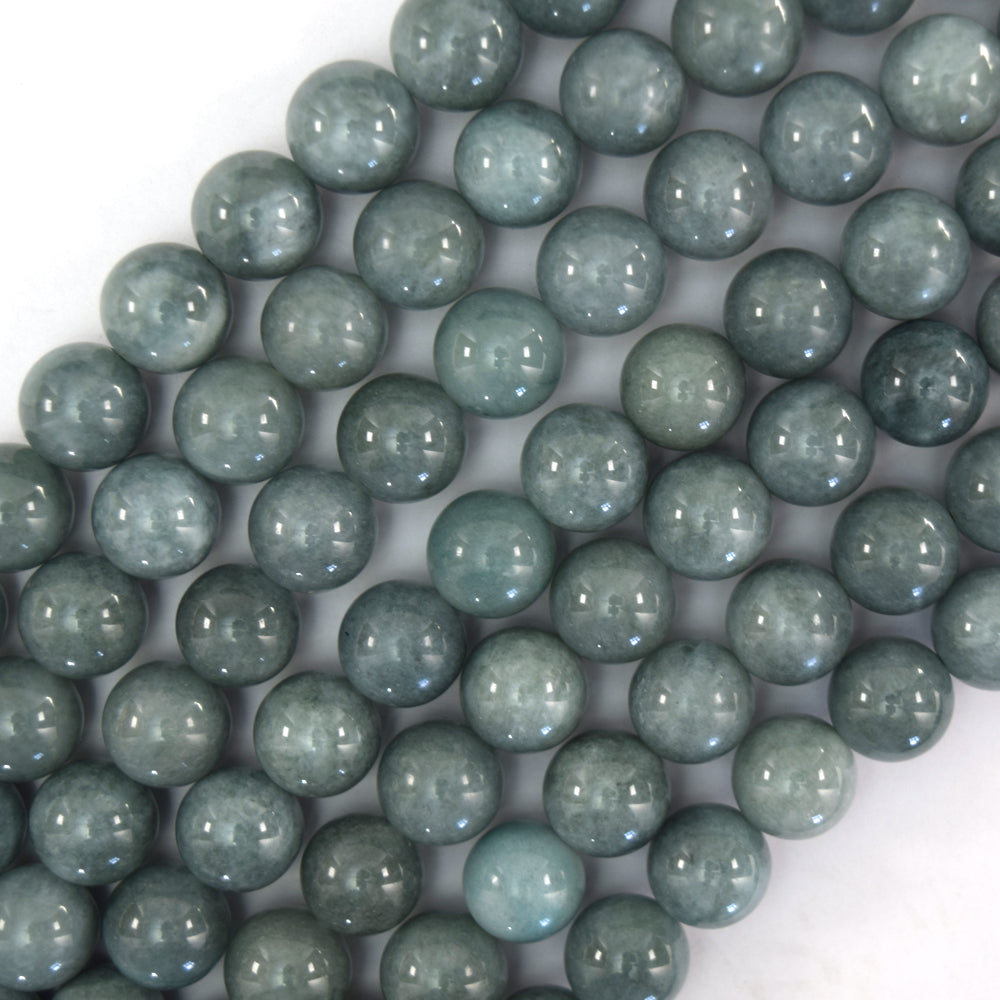 Burma Colored Jade Round Beads Gemstone 15" Strand Burmese 4mm 6mm 8mm 10mm 12mm