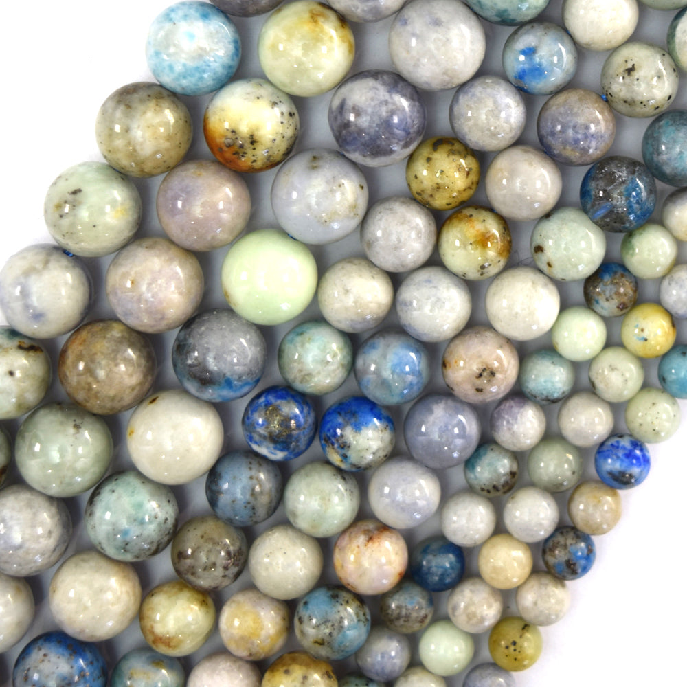 Natural Hackmanite Round Beads Gemstone 15.5" Strand 6mm 8mm 10mm