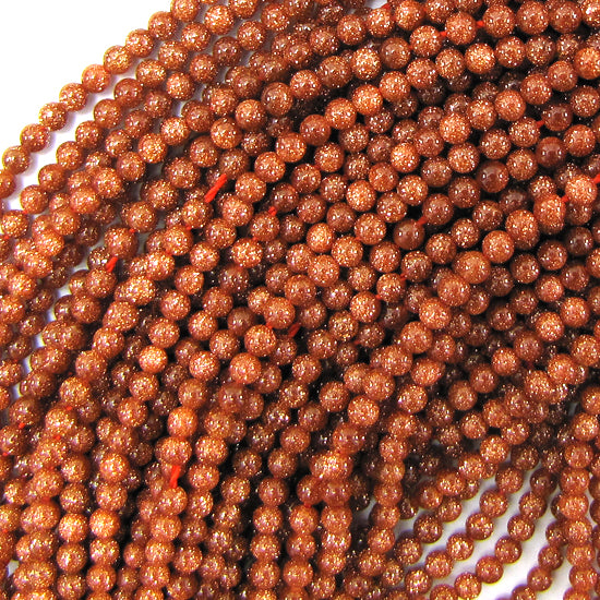 Goldstone Round Beads 14.5