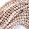 Mystic Titanium Faceted Pink Rose Quartz Round Beads 15