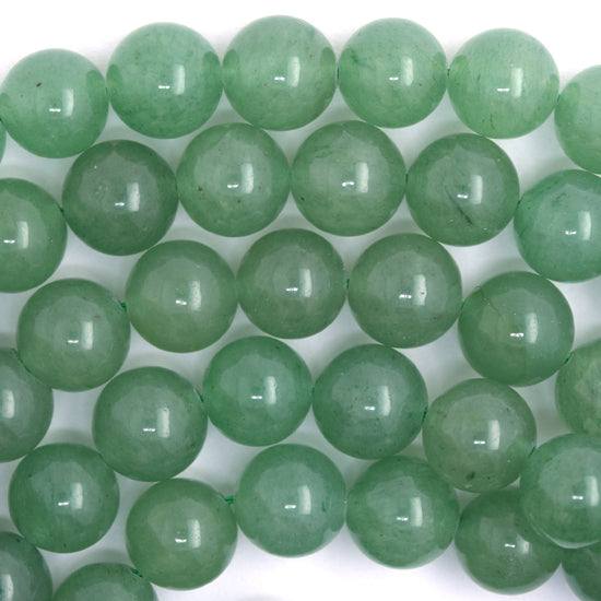 Natural Green Aventurine Round Beads Gemstone 15" Strand 4mm 6mm 8mm 10mm 12mm