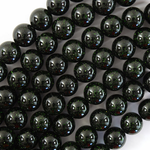 Faceted Blue Goldstone Round Beads Gemstone 14" Strand 4mm 6mm 8mm 10mm 12mm