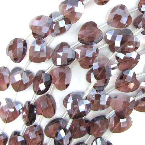 20mm faceted black crystal barrel beads 15.5" strand