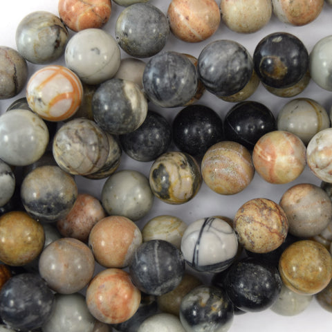 Natural Multicolor Picasso Jasper Heishi Disc Beads 15.5" Strand 4mm 6mm 8mm