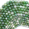 Mystic Titanium Faceted Green Fire Agate Round Beads 15