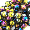 14mm faceted quartz round beads 14