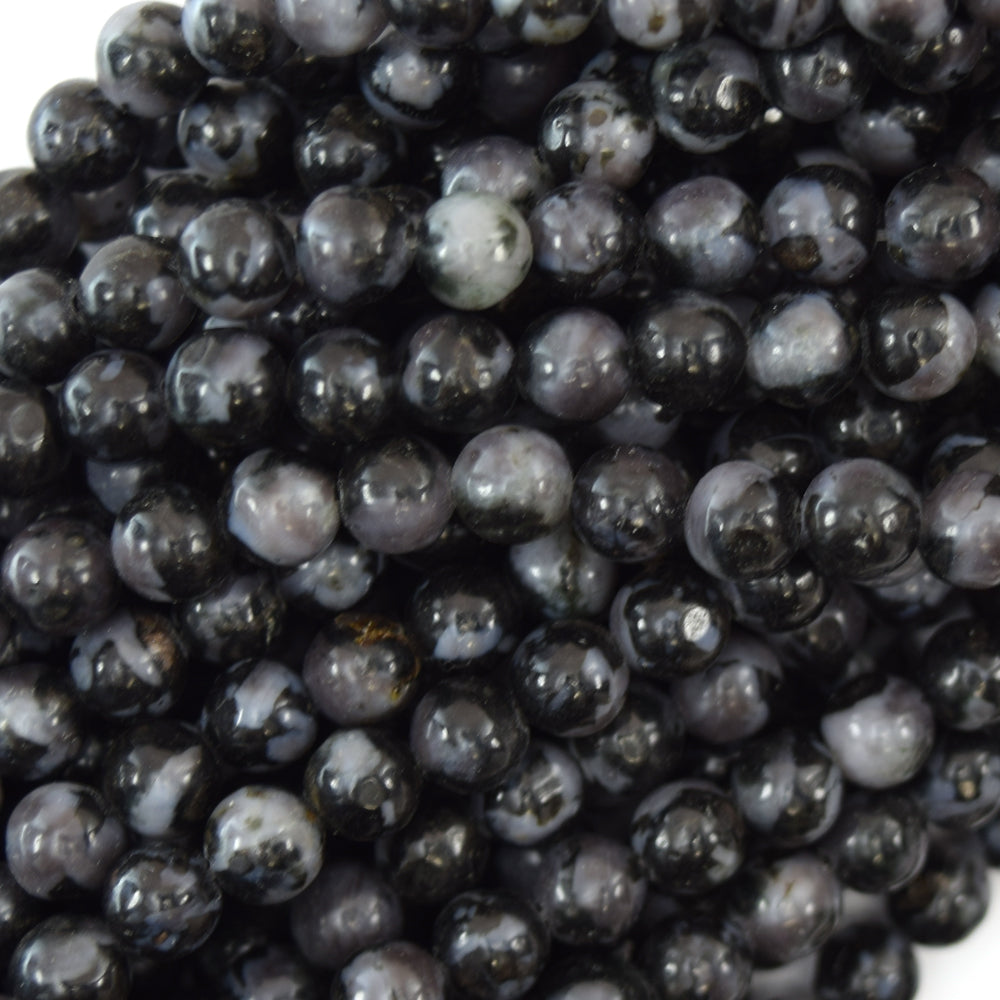 6mm gray opal round beads 15.5