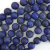 Matte Blue Lapis Lazuli Round Beads Gemstone 15