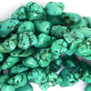 10-16mm green turquoise freeform nugget beads 16