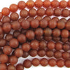 12mm matte red carnelian round beads 15