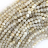 Natural Faceted Cream Crazy Lace Agate Round Beads 15