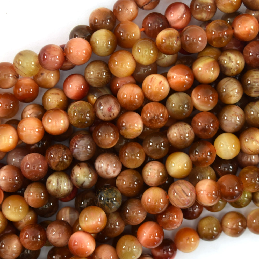 AA Pink Tiger Eye Round Beads Gemstone 15" Strand 4mm 6mm 8mm 10mm 12mm