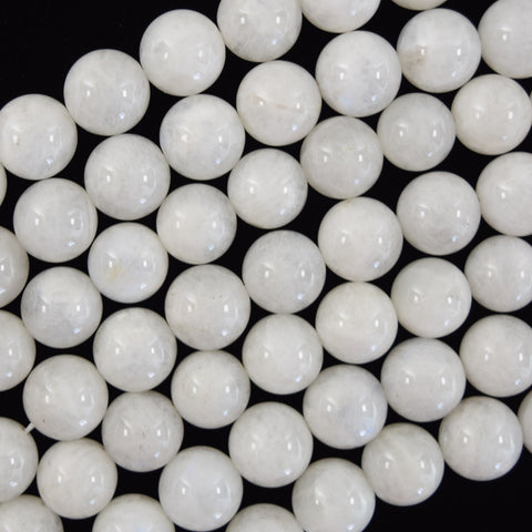 Natural Black White Moonstone Pebble Nugget Beads 15.5" Strand 6-8mm 8-10mm