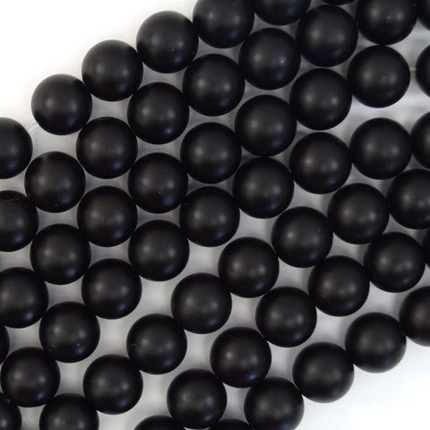 9mm faceted black onyx teardrop beads 15" strand