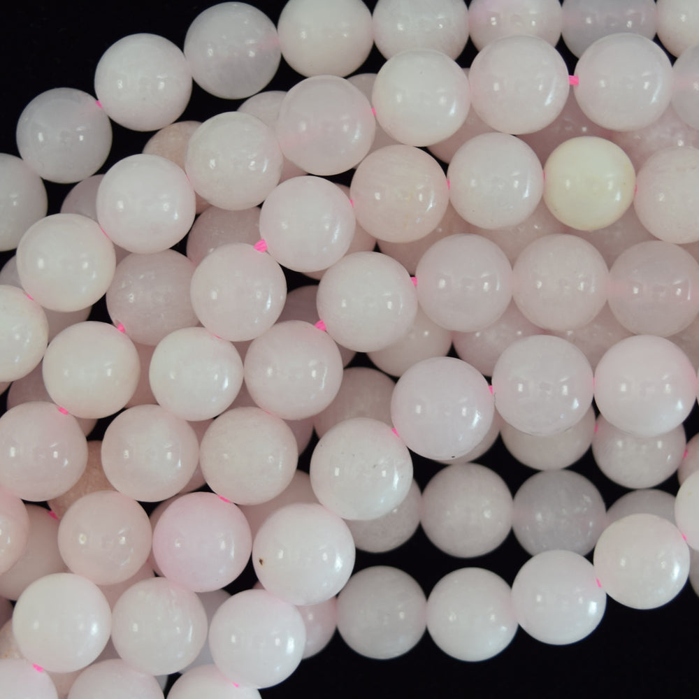 Natural Pink Mangano Calcite Round Beads Gemstone 15.5" Strand 6mm 8mm 10mm