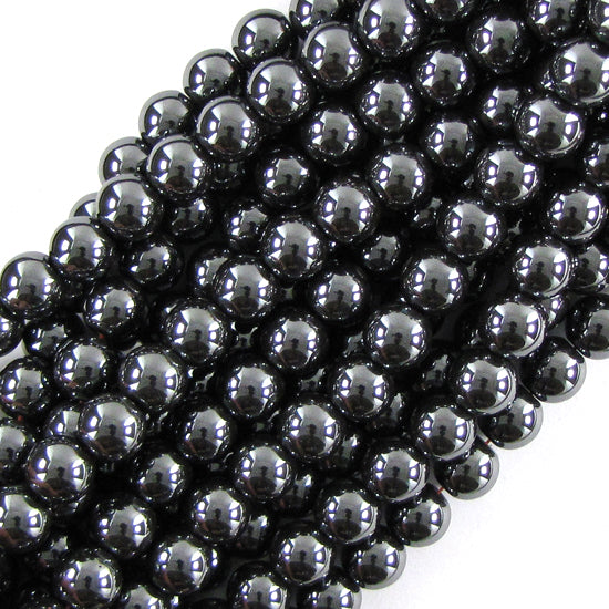 Natural Hematite Round Beads Gemstone 15" Strand 3mm 4mm 6mm 8mm 10mm 12mm