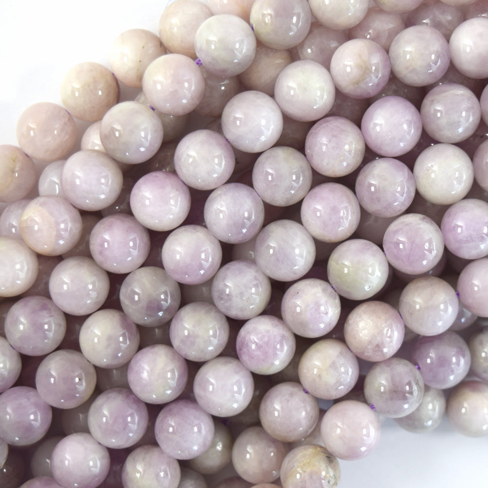 Natural Lavender Kunzite Round Beads Gemstone 15.5" strand 6mm 8mm 10mm