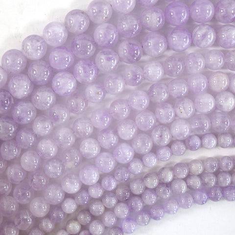 Natural Purple Amethyst Round Beads Gemstone 15" Strand 4mm 6mm 8mm 10mm S1