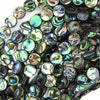 10mm abalone shell coin beads 16