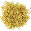 400 4mm gold plated open jump rings findings