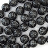 14mm synthetic black jasper round beads 15.5