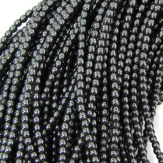 Natural Hematite Round Beads Gemstone 15" Strand 3mm 4mm 6mm 8mm 10mm 12mm