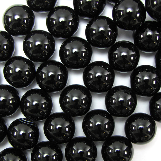 AA Black Onyx Round Beads 15" 2mm 3mm 4mm 6mm 8mm 10mm 12mm 14mm 16mm 18mm 20mm
