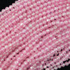 Faceted Pink CZ Cubic Zirconia Round Beads 15