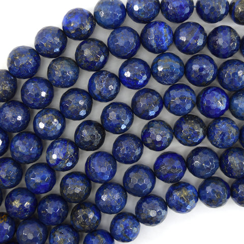 Blue Lapis Lazuli Round Beads 15" Strand 2mm 3mm 4mm 6mm 8mm 10mm 12mm 14mm