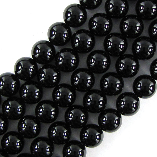 AA Black Onyx Round Beads 15" 2mm 3mm 4mm 6mm 8mm 10mm 12mm 14mm 16mm 18mm 20mm