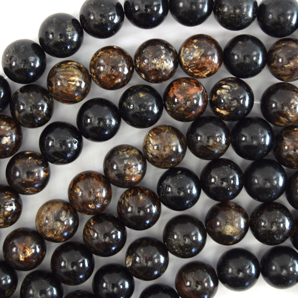 Natural Genuine Golden Phlogopite Round Beads 15.5" Strand 4mm 6mm 8mm 10mm 12mm